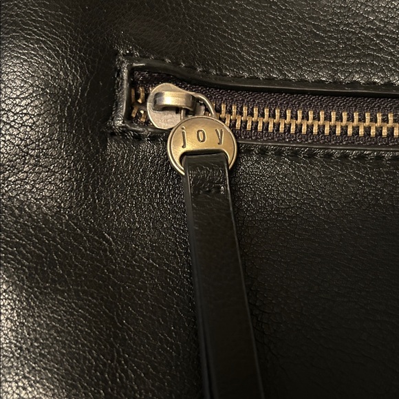 Joy Susan Black Crossbody Bag with Circular Handle - Picture 3 of 14